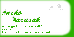 aniko marusak business card
